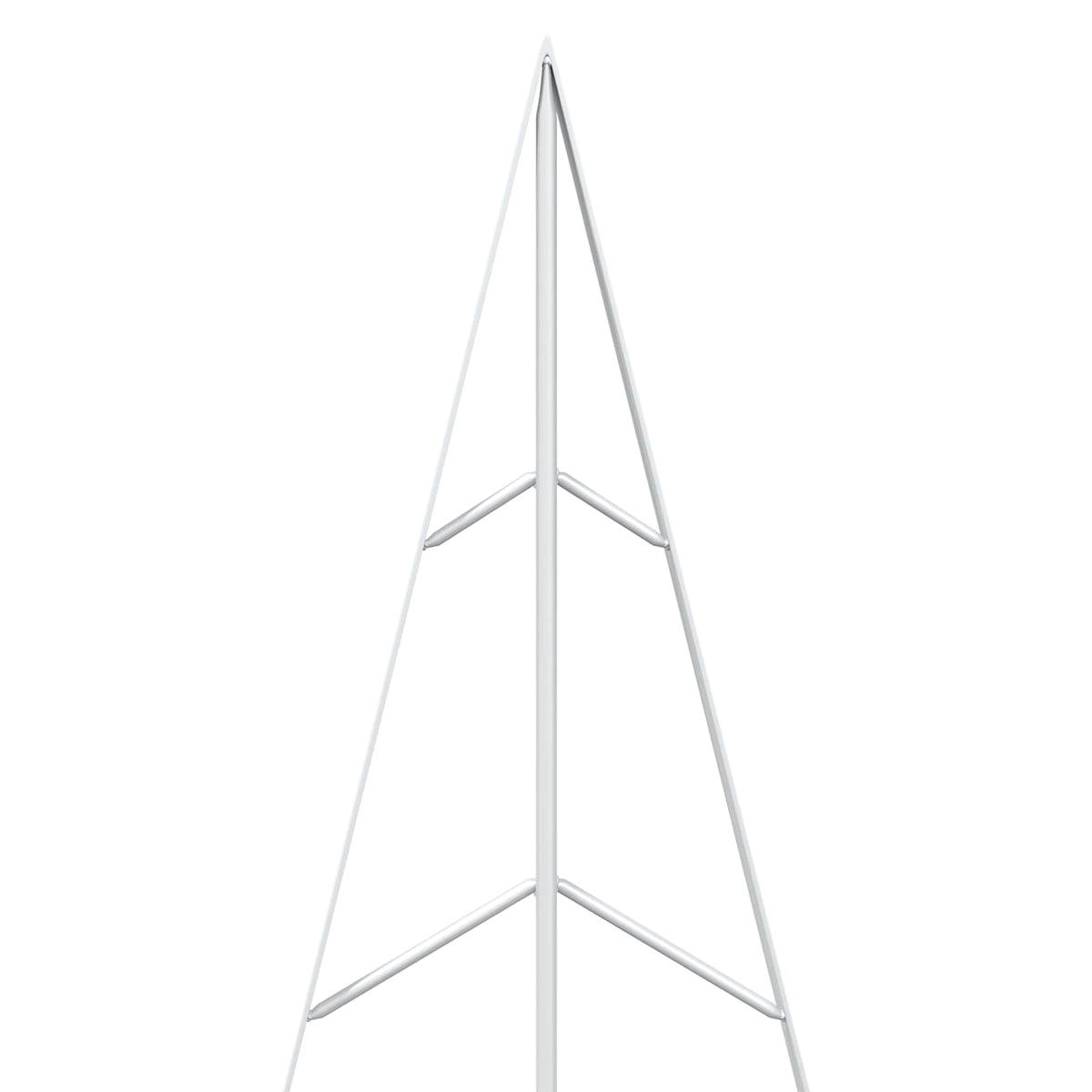 vidaXL Metalowa choinka ze stojakiem KUOPIO 125 cm Stal Biały