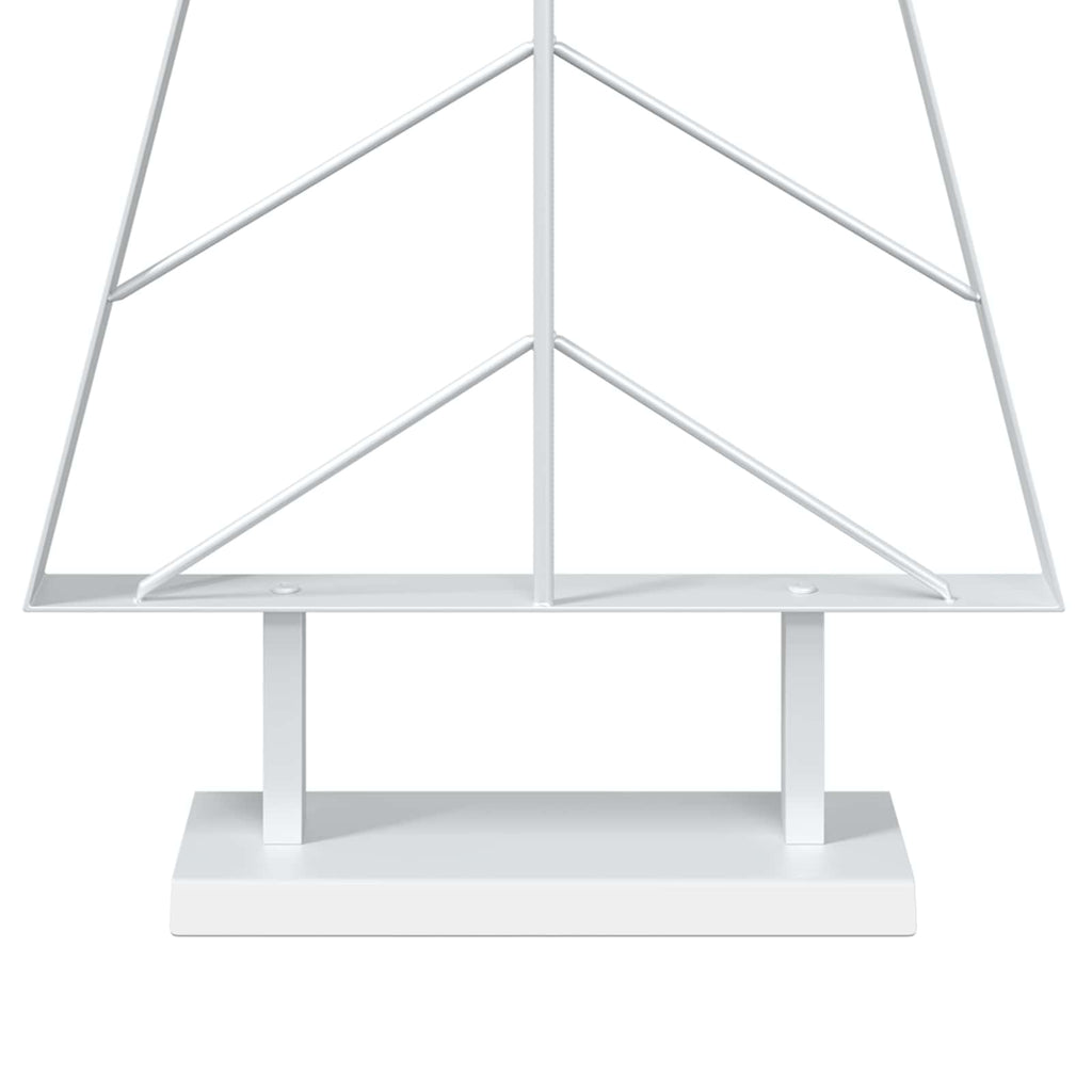 vidaXL Metalowa choinka ze stojakiem KUOPIO 125 cm Stal Biały