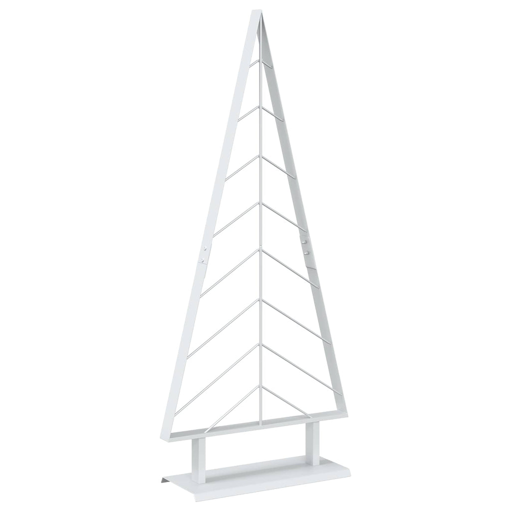 vidaXL Metalowa choinka ze stojakiem KUOPIO 125 cm Stal Biały