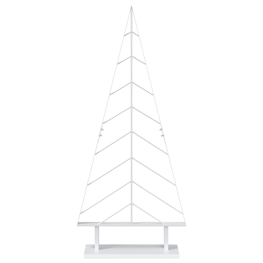 vidaXL Metalowa choinka ze stojakiem KUOPIO 125 cm Stal Biały