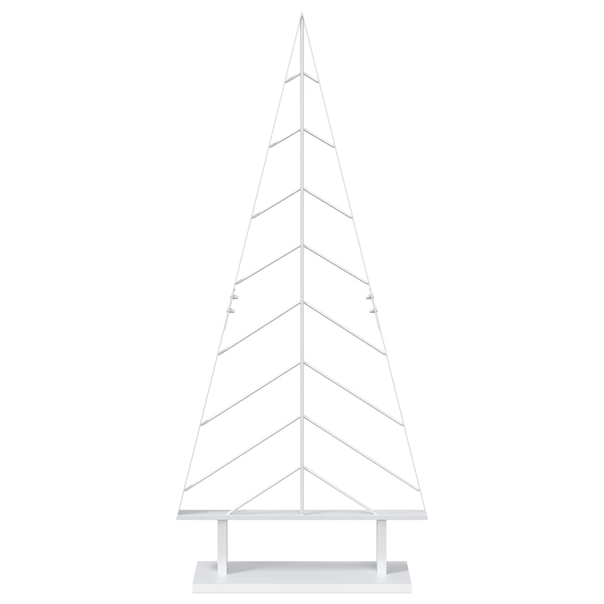 vidaXL Metalowa choinka ze stojakiem KUOPIO 125 cm Stal Biały