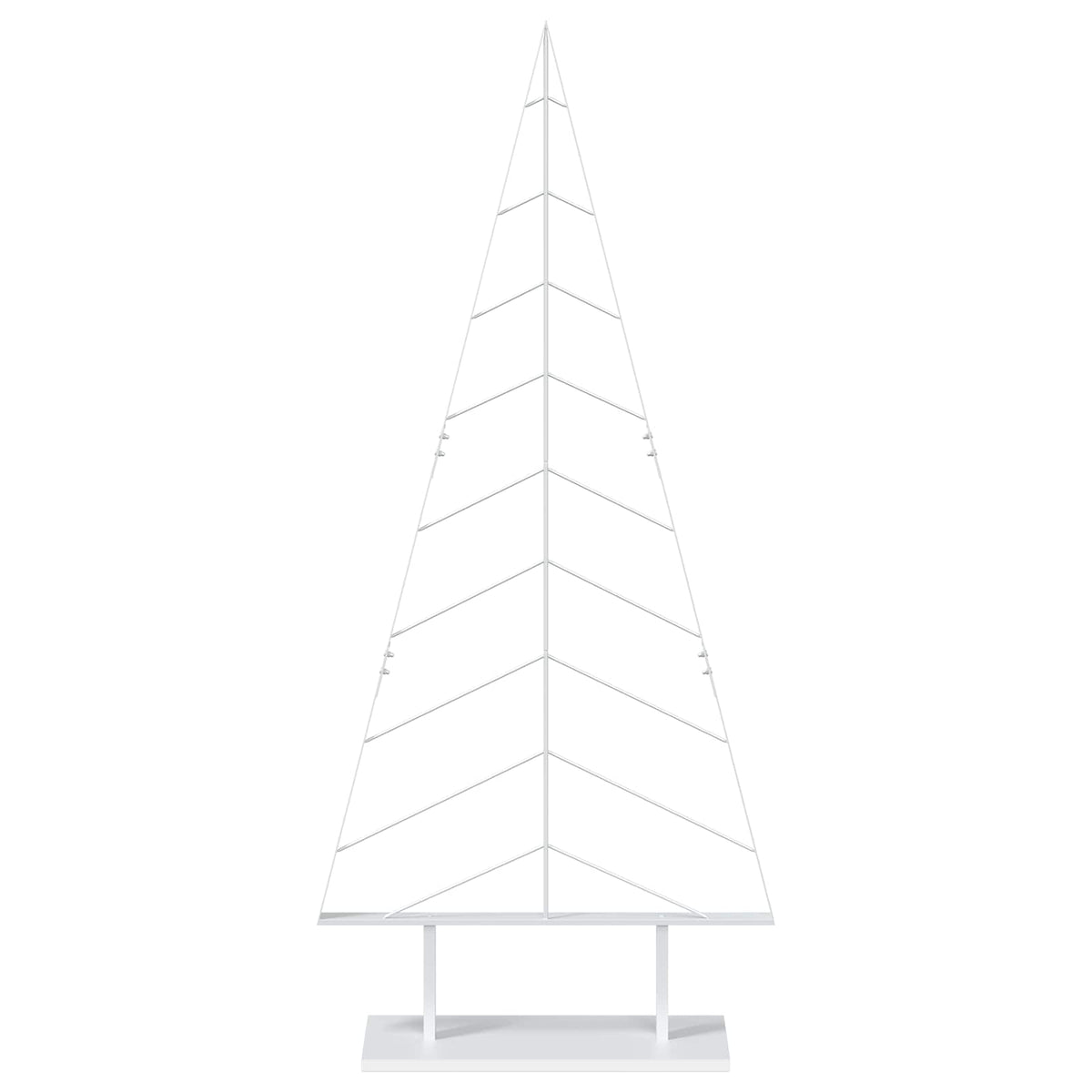 vidaXL Metalowa choinka ze stojakiem KUOPIO 180 cm Stal Biały
