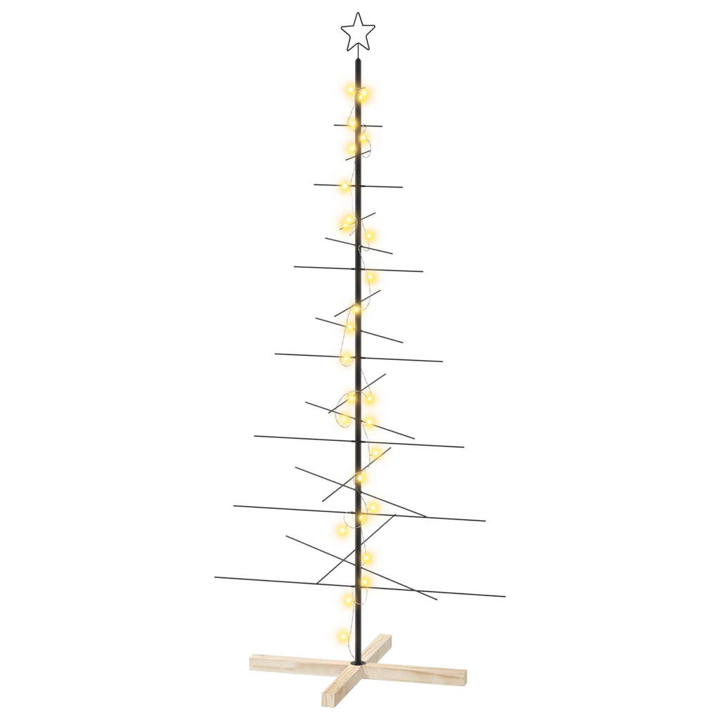 vidaXL Metalowa choinka ze stojakiem KUOPIO 180 cm Ciepła biel Stal