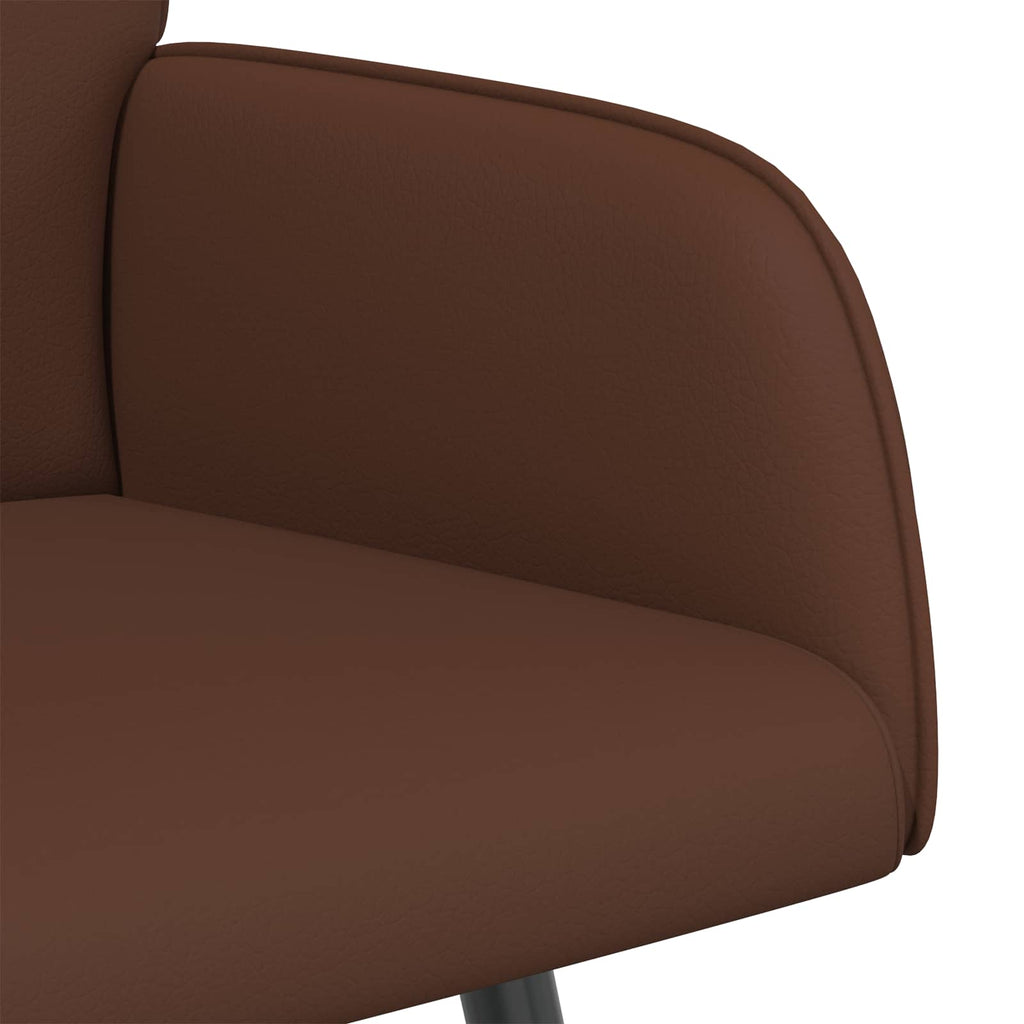 vidaXL Sofa dwuosobowa na metalowych nóżkach 2-osobowy brązowy