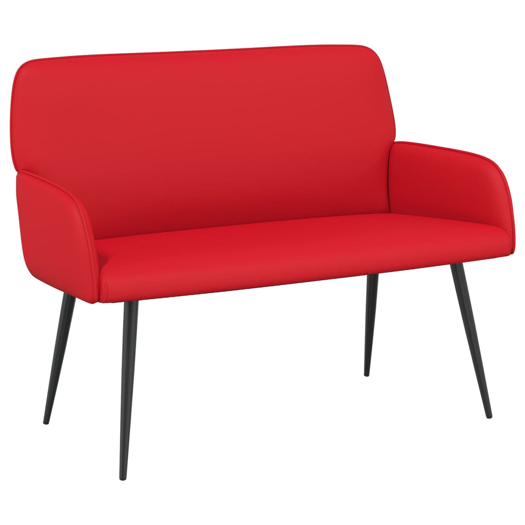 vidaXL Sofa dwuosobowa na metalowych nóżkach 2-osobowy czerwony