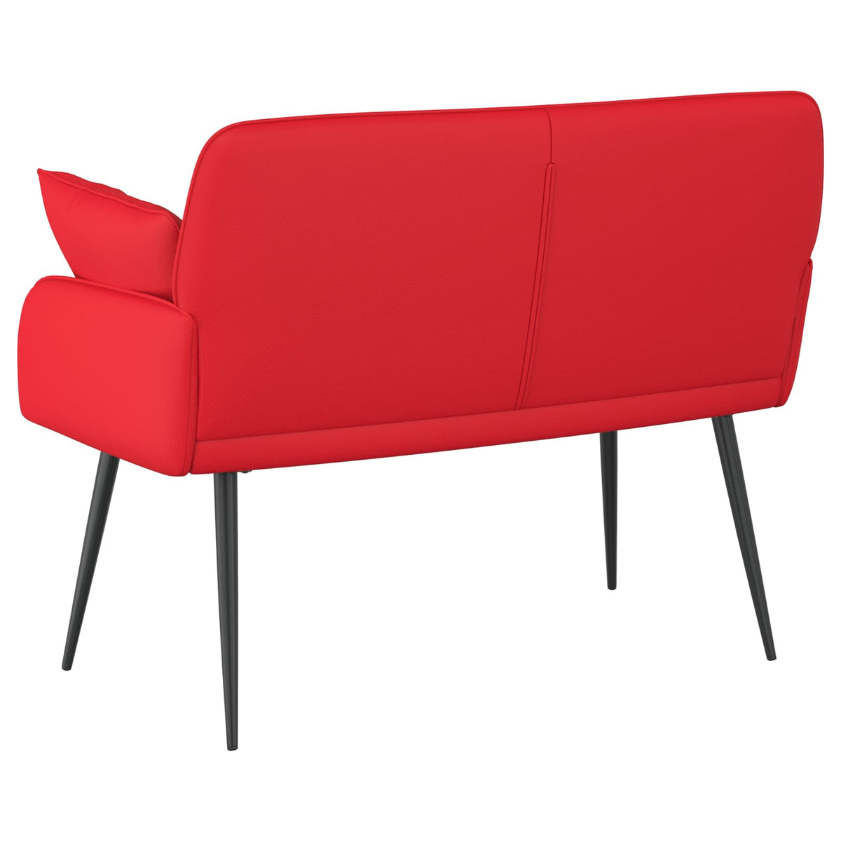 vidaXL Sofa dwuosobowa na metalowych nóżkach 2-osobowy czerwony