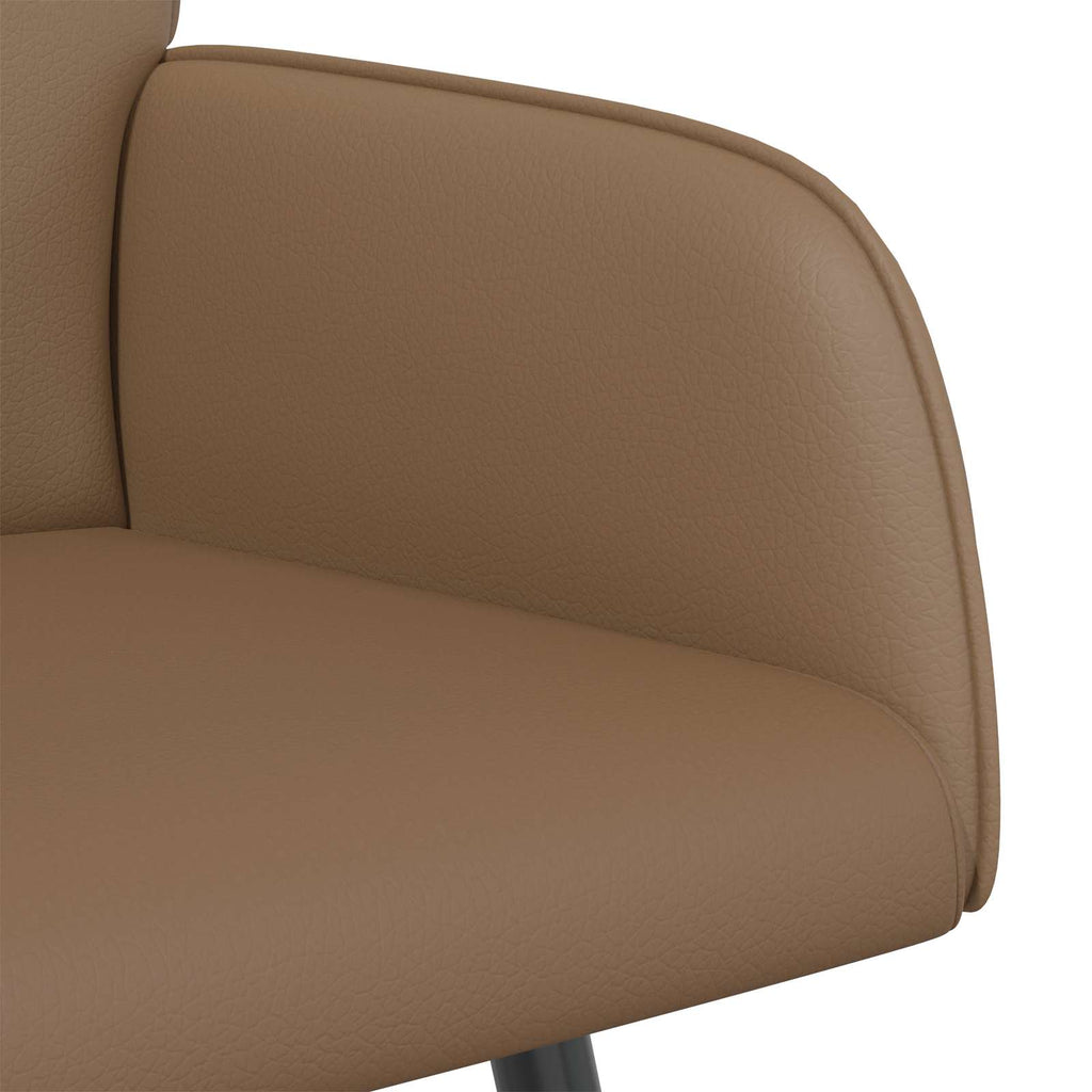vidaXL Sofa dwuosobowa na metalowych nóżkach 2-osobowy Cappuccino