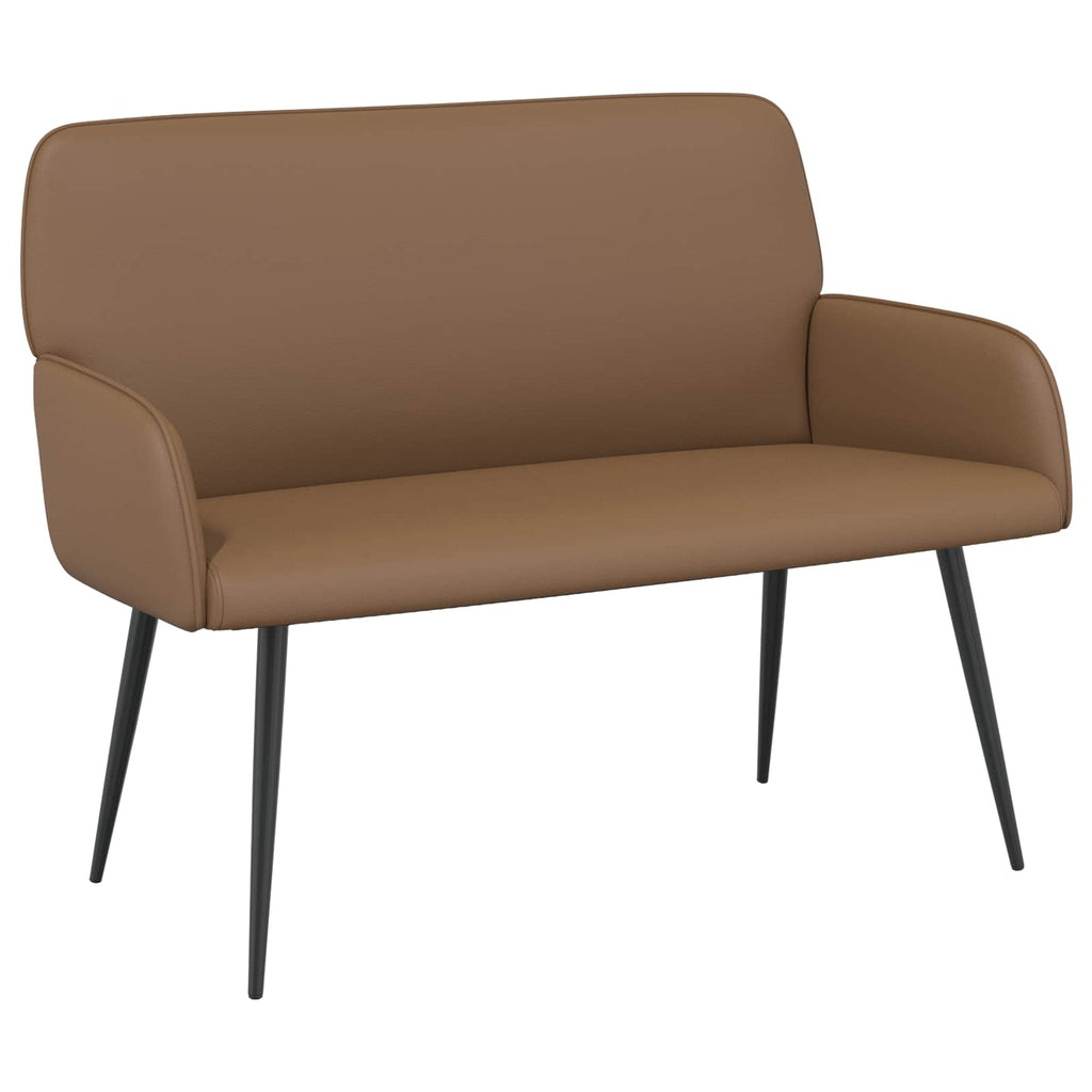 vidaXL Sofa dwuosobowa na metalowych nóżkach 2-osobowy Cappuccino