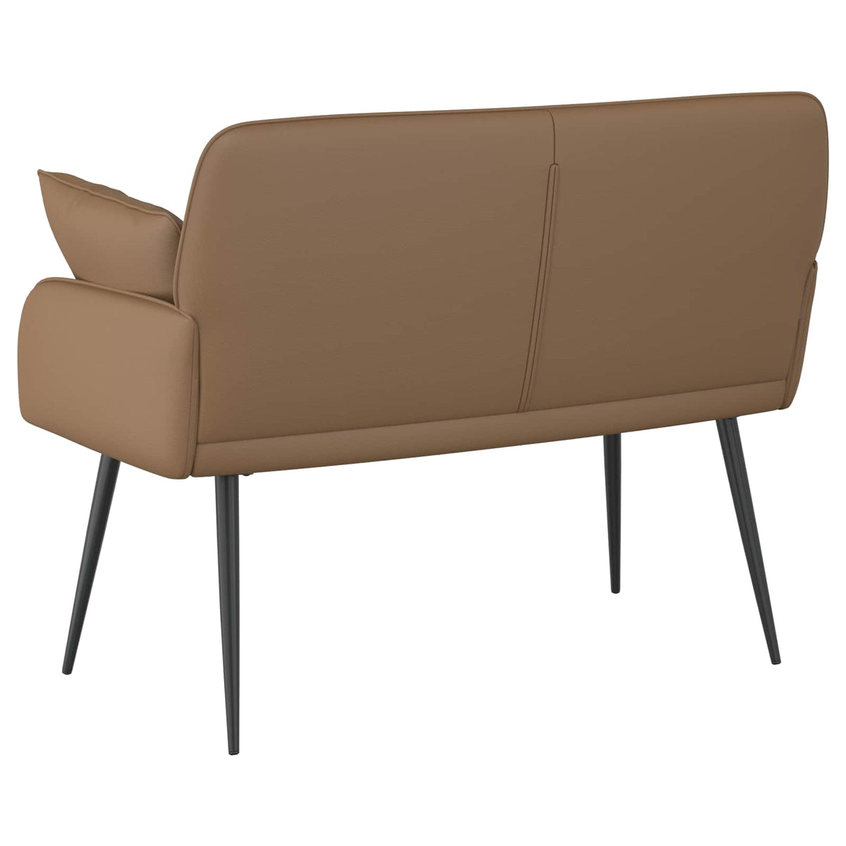 vidaXL Sofa dwuosobowa na metalowych nóżkach 2-osobowy Cappuccino