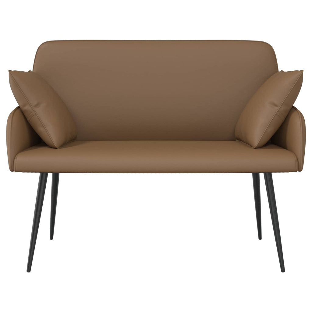 vidaXL Sofa dwuosobowa na metalowych nóżkach 2-osobowy Cappuccino