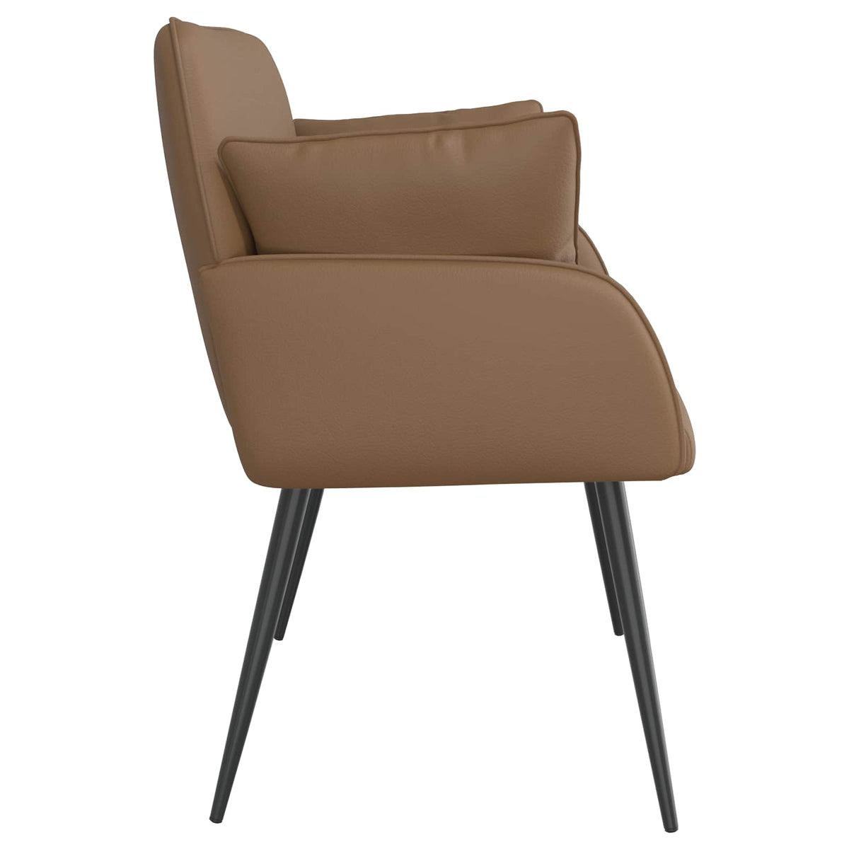 vidaXL Sofa dwuosobowa na metalowych nóżkach 2-osobowy Cappuccino