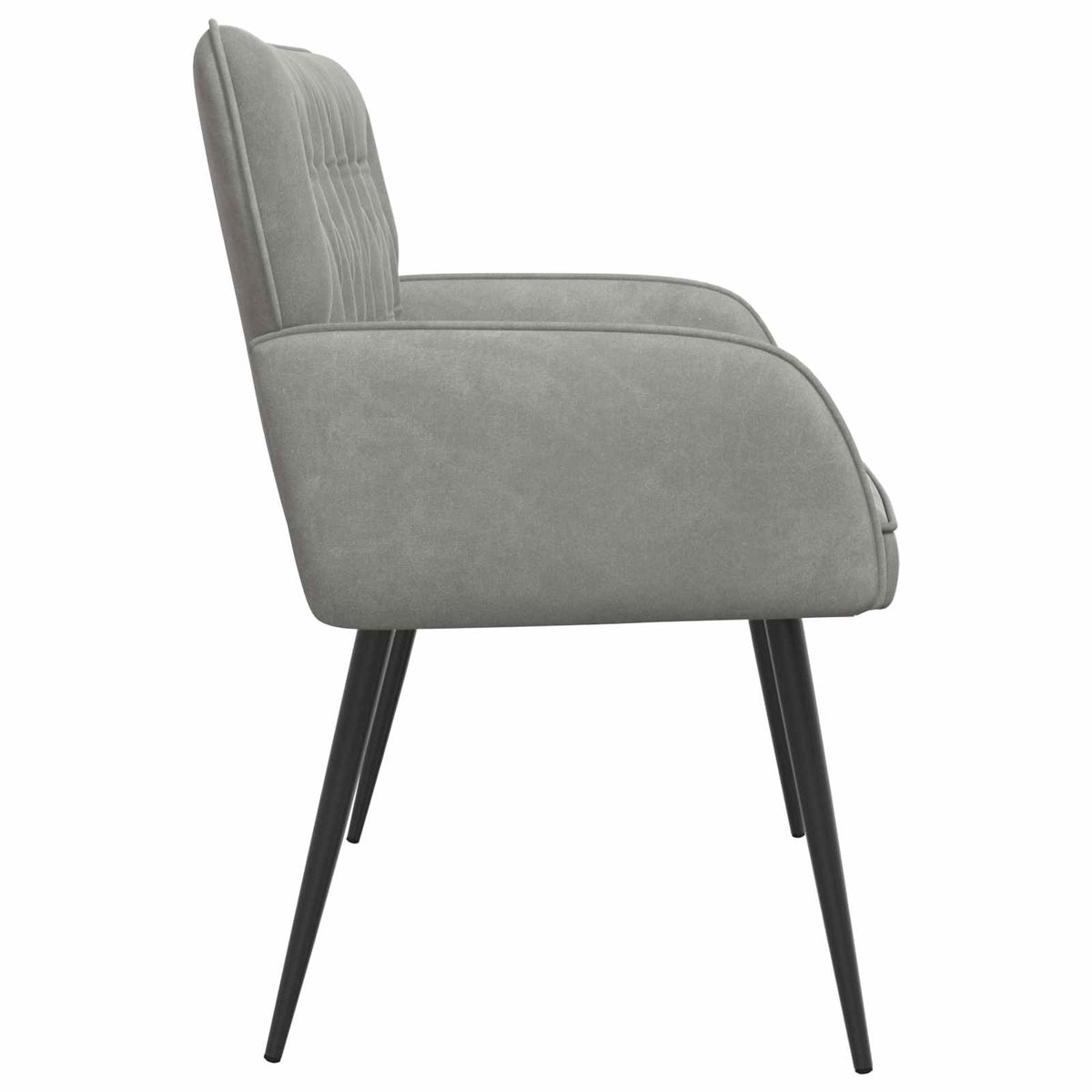 vidaXL Sofa dwuosobowa z metalowymi nóżkami 2-osobowy jasnoszary Welur