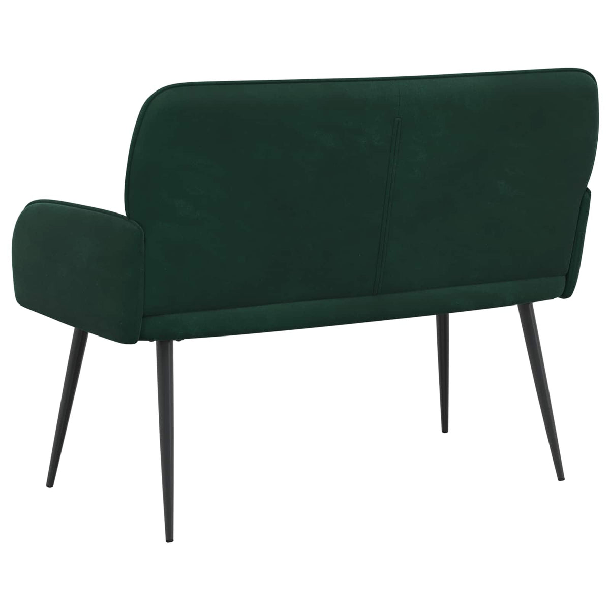 vidaXL Sofa dwuosobowa z metalowymi nóżkami 2-osobowy Ciemnozielony