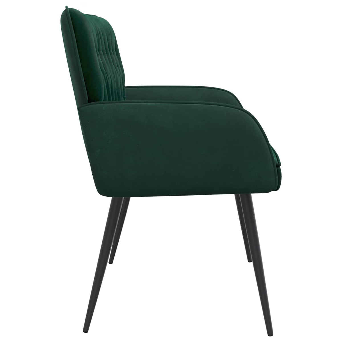 vidaXL Sofa dwuosobowa z metalowymi nóżkami 2-osobowy Ciemnozielony