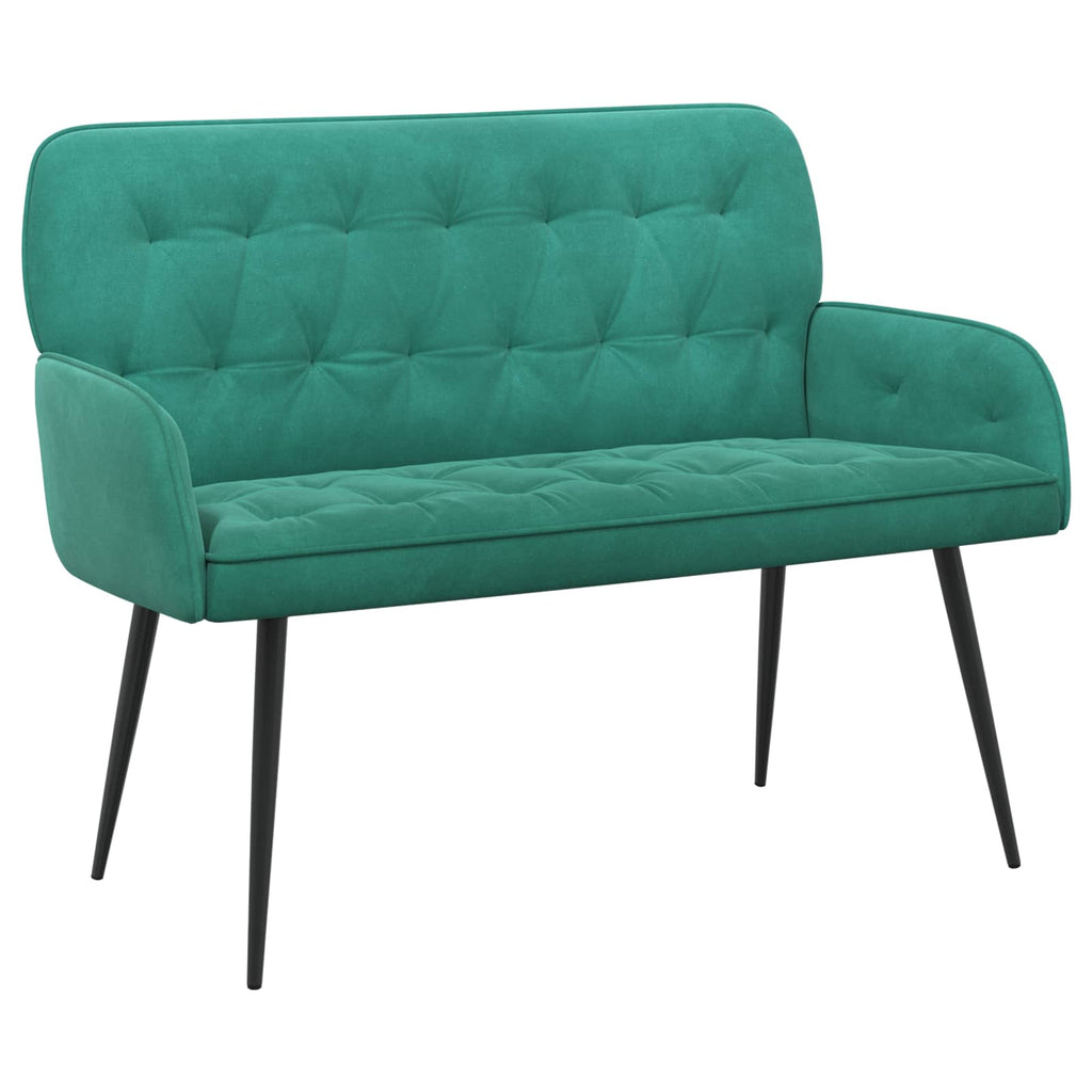 vidaXL Sofa dwuosobowa z metalowymi nóżkami 2-osobowy Turkusowy Welur