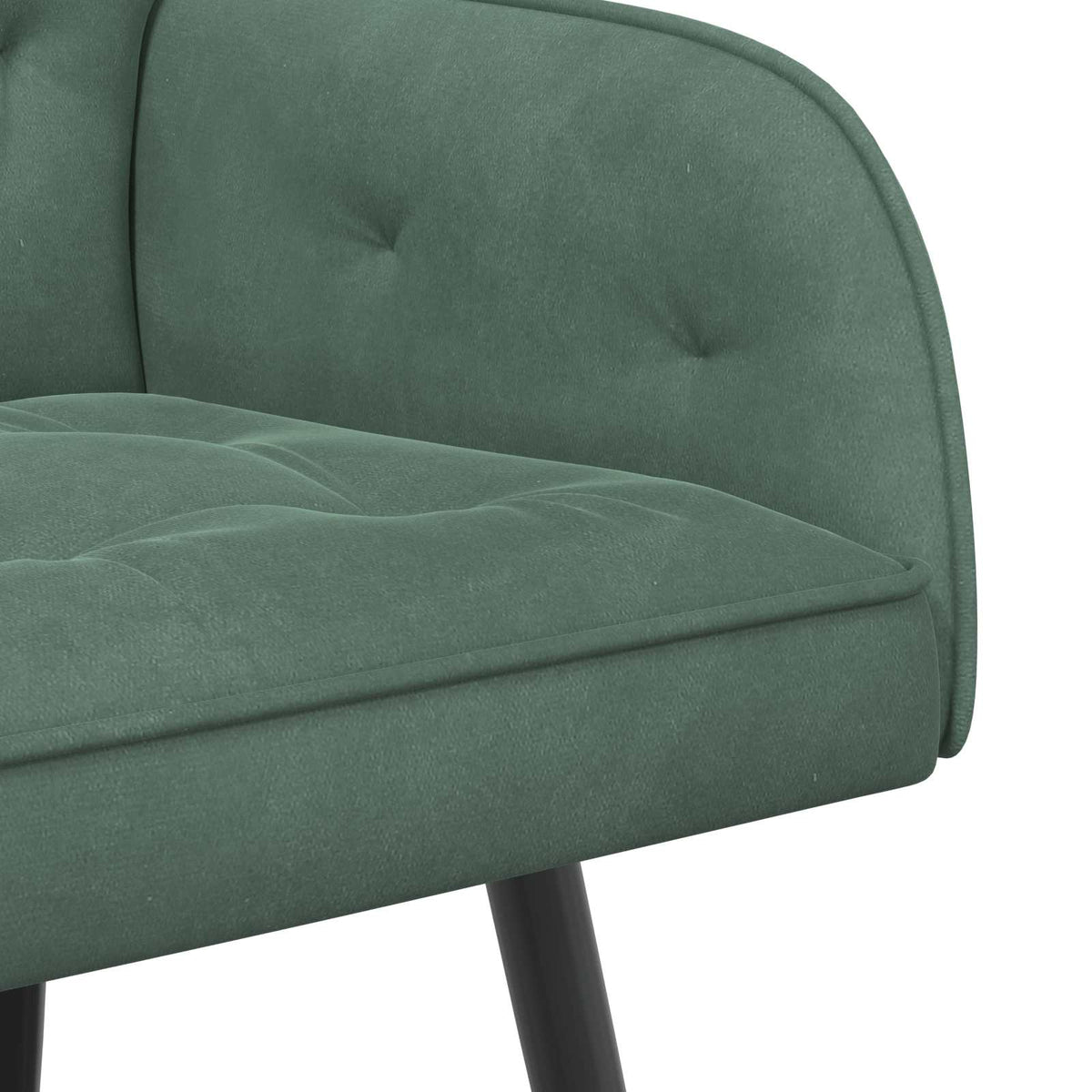 vidaXL Sofa dwuosobowa z metalowymi nóżkami 2-osobowy Zielony morski