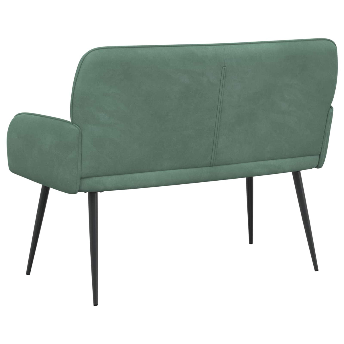 vidaXL Sofa dwuosobowa z metalowymi nóżkami 2-osobowy Zielony morski