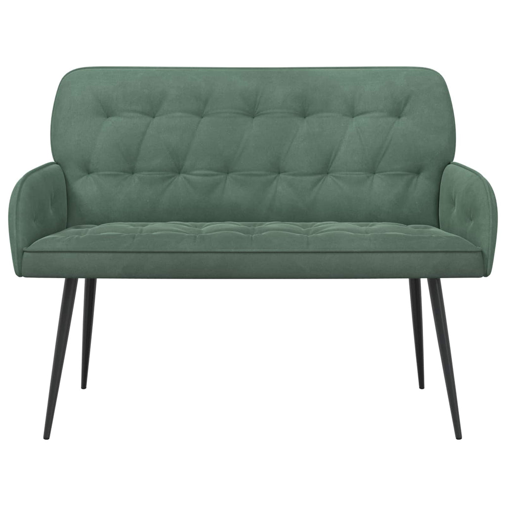 vidaXL Sofa dwuosobowa z metalowymi nóżkami 2-osobowy Zielony morski
