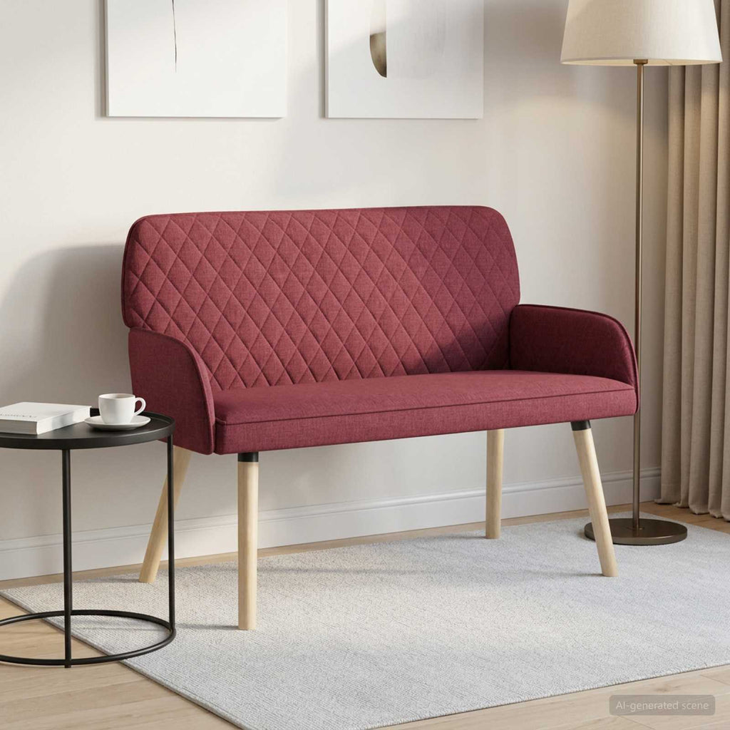 vidaXL Sofa dwuosobowa na nogach z litego drewna 2-osobowy