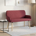 vidaXL Sofa dwuosobowa na nogach z litego drewna 2-osobowy