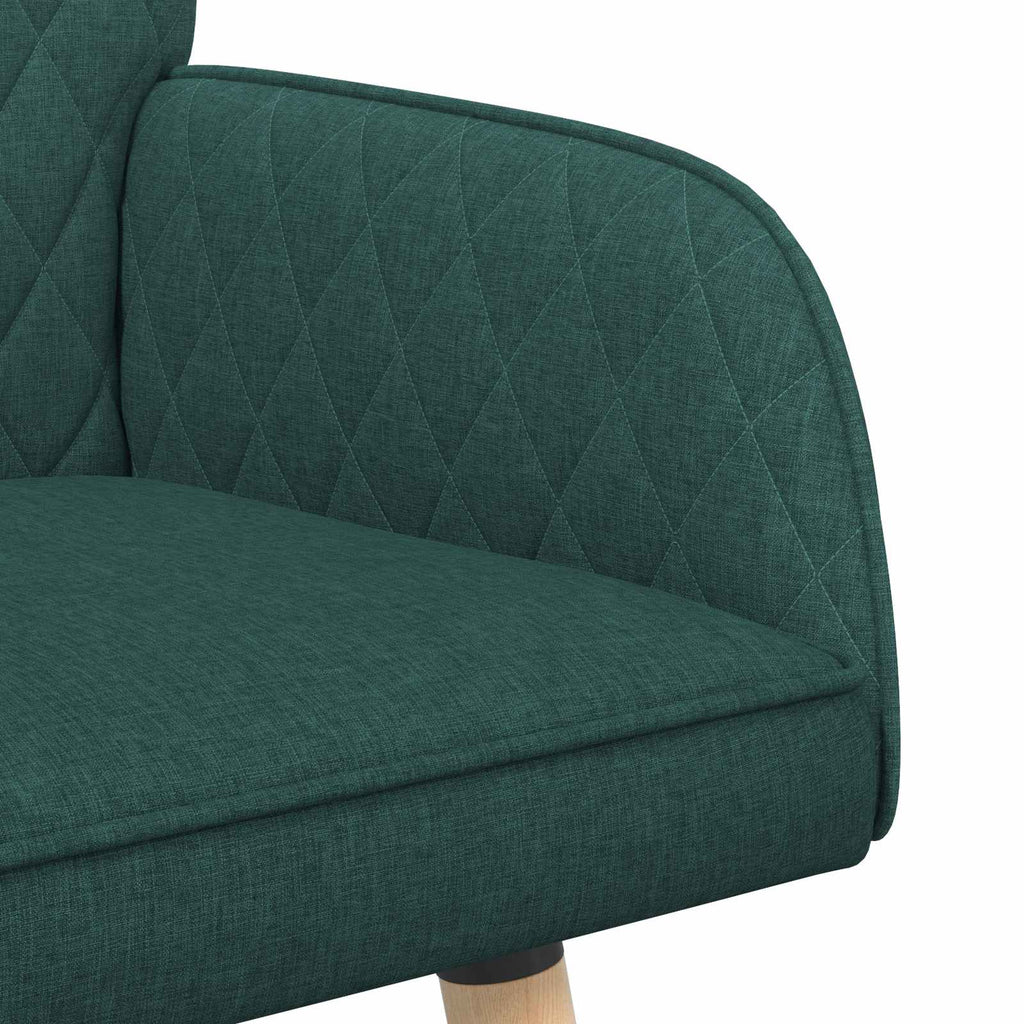 vidaXL Sofa dwuosobowa na nogach z litego drewna 2-osobowy