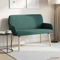vidaXL Sofa dwuosobowa na nogach z litego drewna 2-osobowy