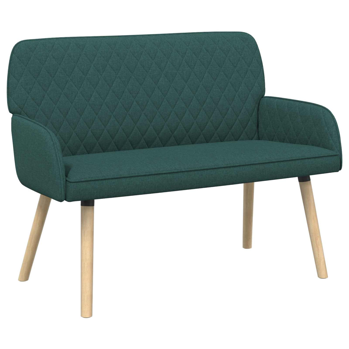 vidaXL Sofa dwuosobowa na nogach z litego drewna 2-osobowy