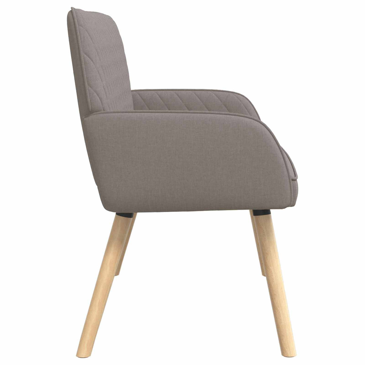 vidaXL Sofa dwuosobowa na nogach z litego drewna 2-osobowy Szarobeżowy