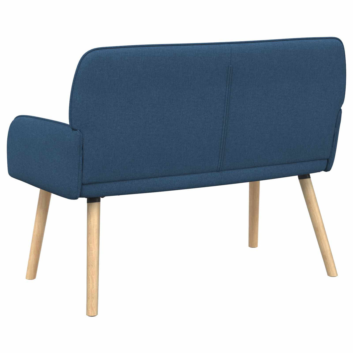 vidaXL Sofa dwuosobowa na nogach z litego drewna 2-osobowy niebieski