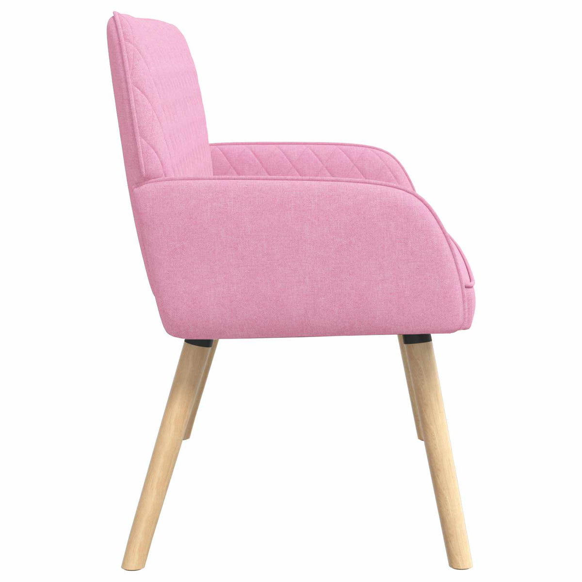 vidaXL Sofa dwuosobowa na nogach z litego drewna 2-osobowy różowy