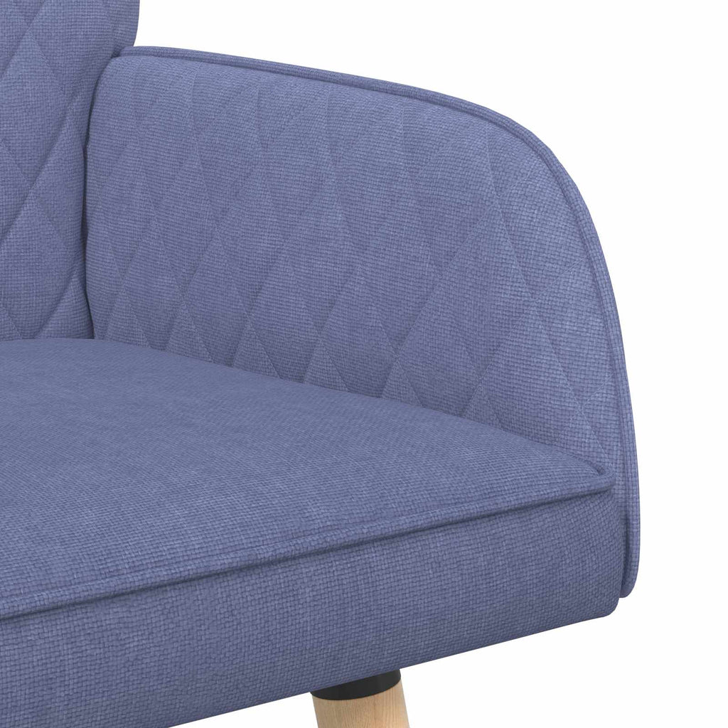 vidaXL Sofa dwuosobowa na nogach z litego drewna 2-osobowy
