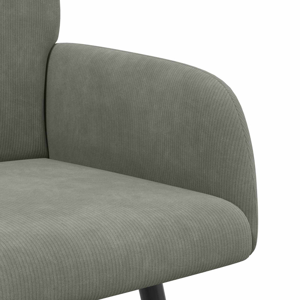 vidaXL Sofa dwuosobowa na metalowych nóżkach 2-osobowy jasnoszary