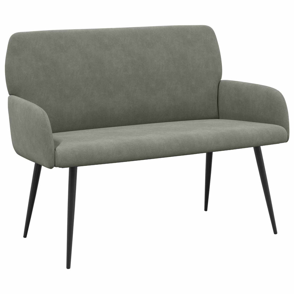 vidaXL Sofa dwuosobowa na metalowych nóżkach 2-osobowy jasnoszary