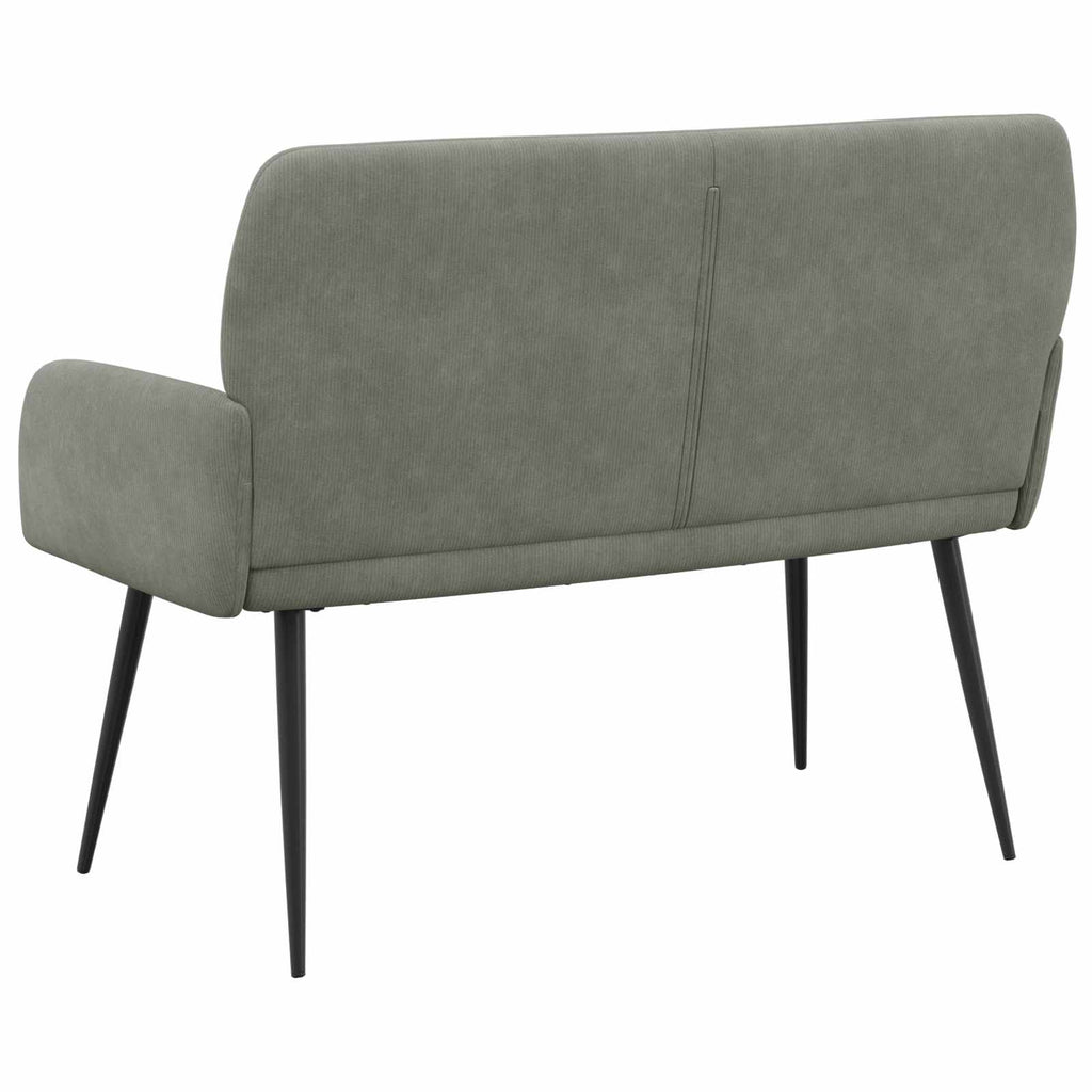 vidaXL Sofa dwuosobowa na metalowych nóżkach 2-osobowy jasnoszary
