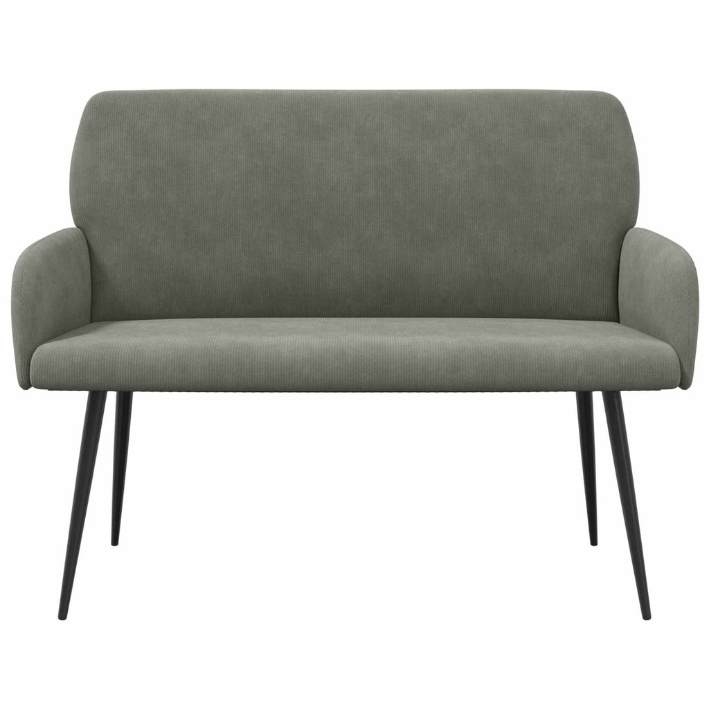 vidaXL Sofa dwuosobowa na metalowych nóżkach 2-osobowy jasnoszary