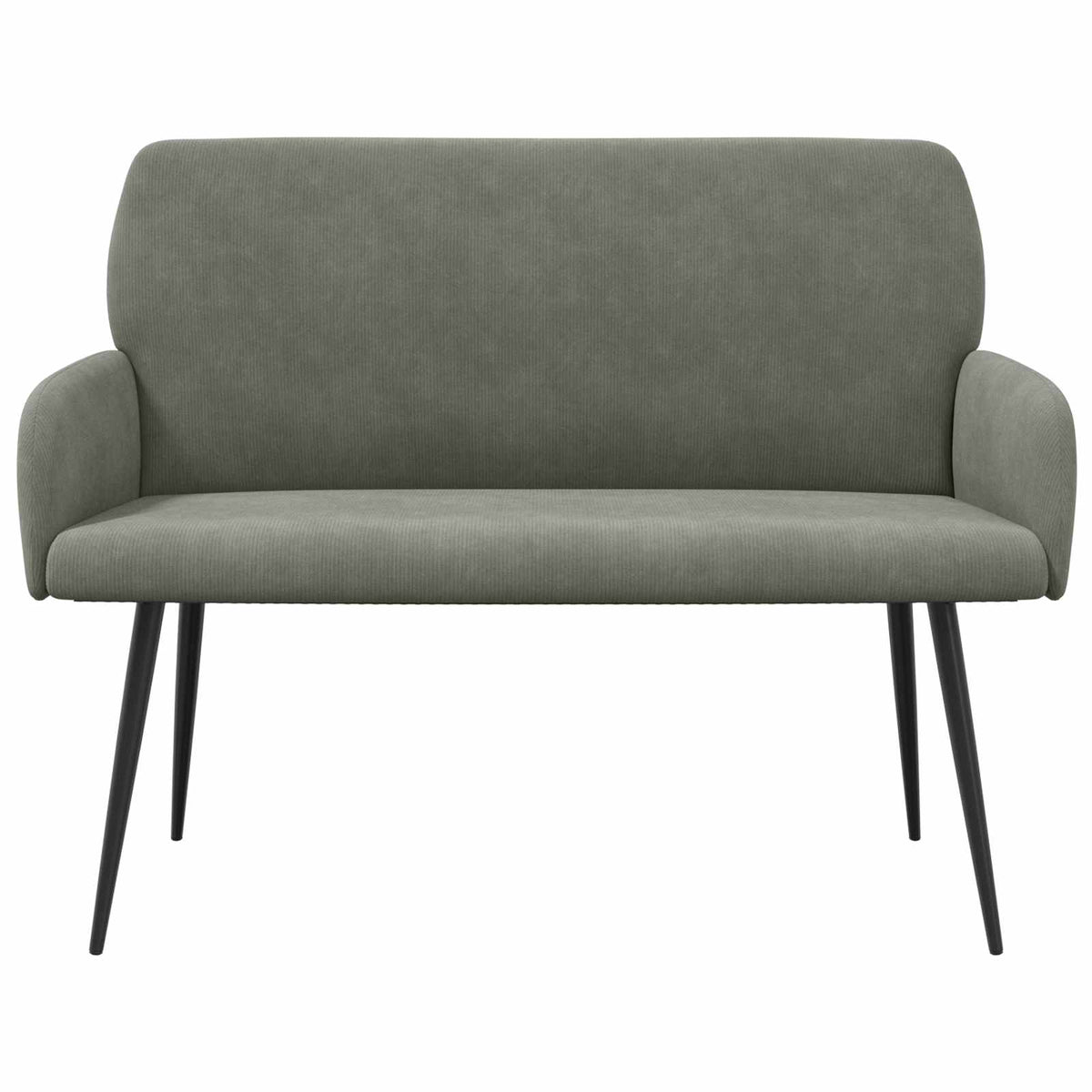 vidaXL Sofa dwuosobowa na metalowych nóżkach 2-osobowy jasnoszary