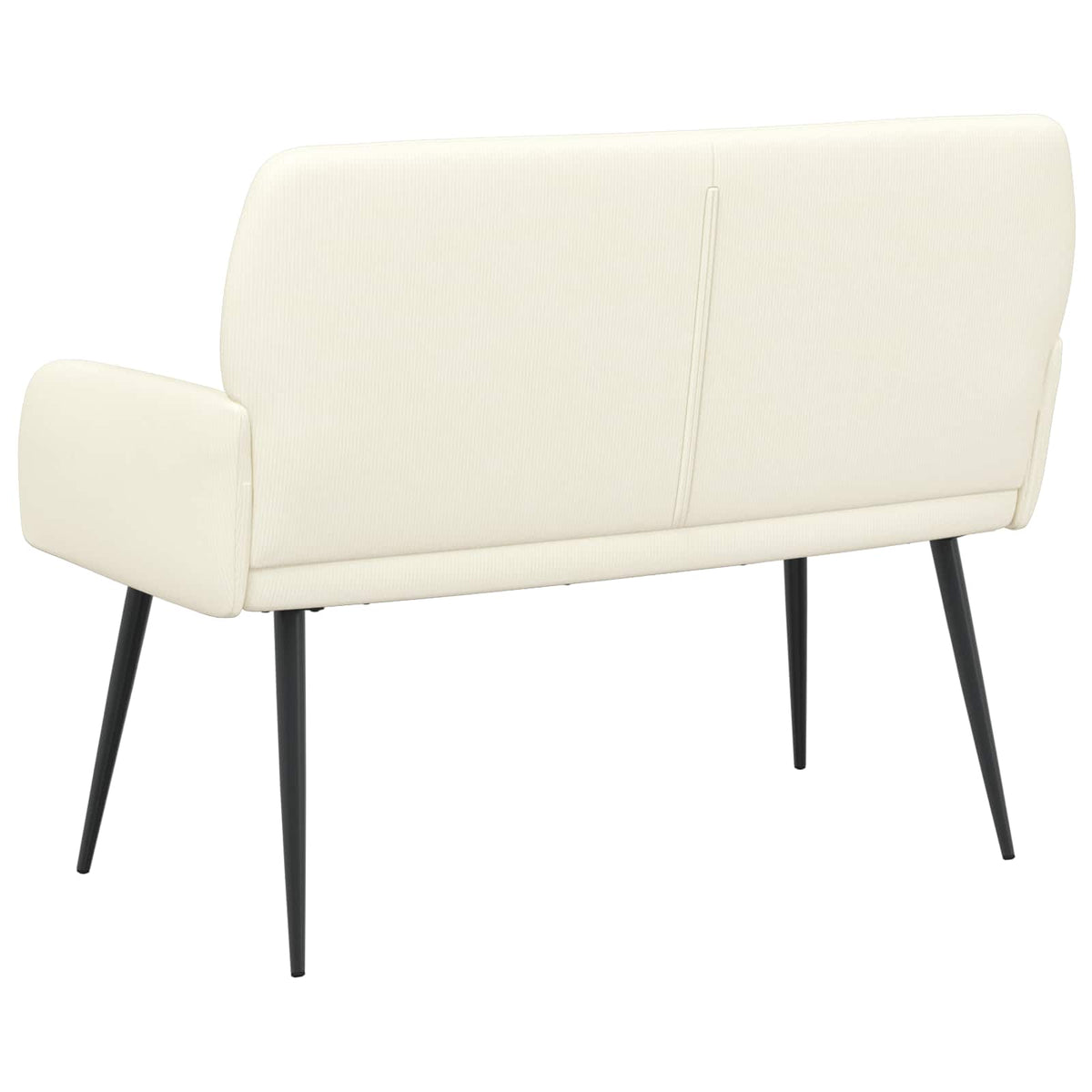 vidaXL Sofa dwuosobowa na metalowych nóżkach 2-osobowy kremowy
