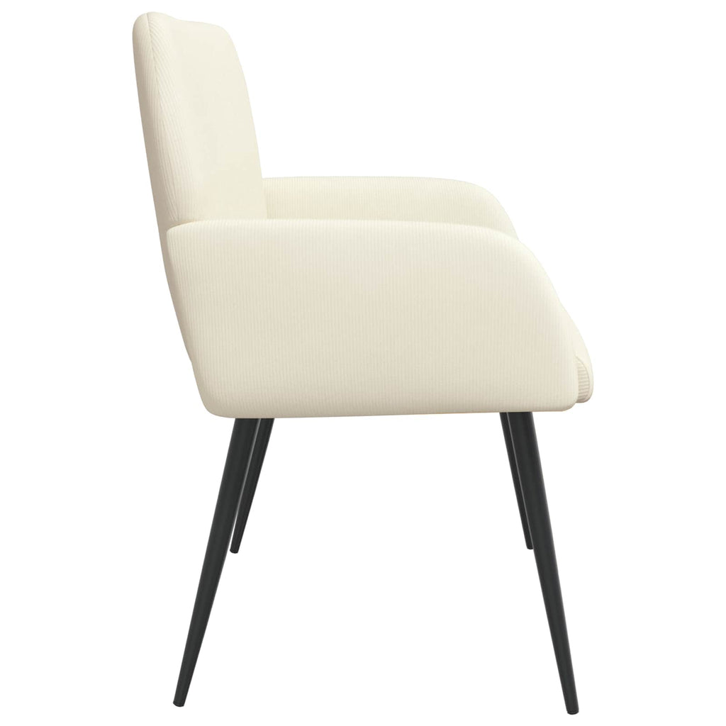vidaXL Sofa dwuosobowa na metalowych nóżkach 2-osobowy kremowy
