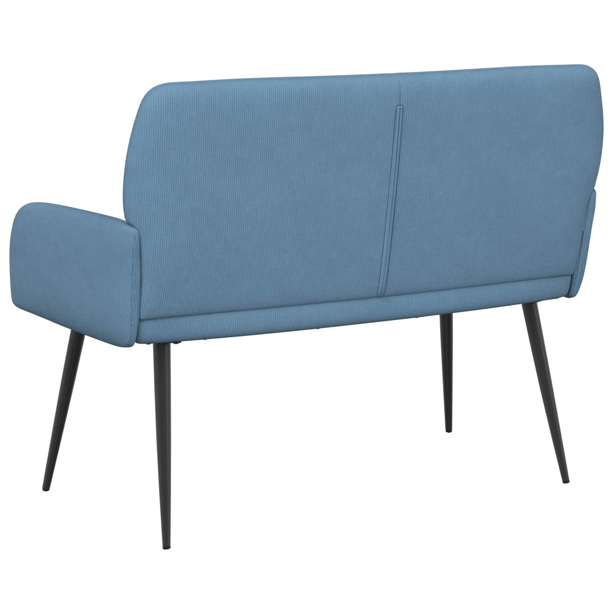 vidaXL Sofa dwuosobowa na metalowych nóżkach 2-osobowy niebieski