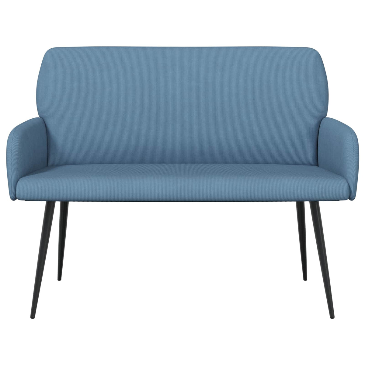 vidaXL Sofa dwuosobowa na metalowych nóżkach 2-osobowy niebieski