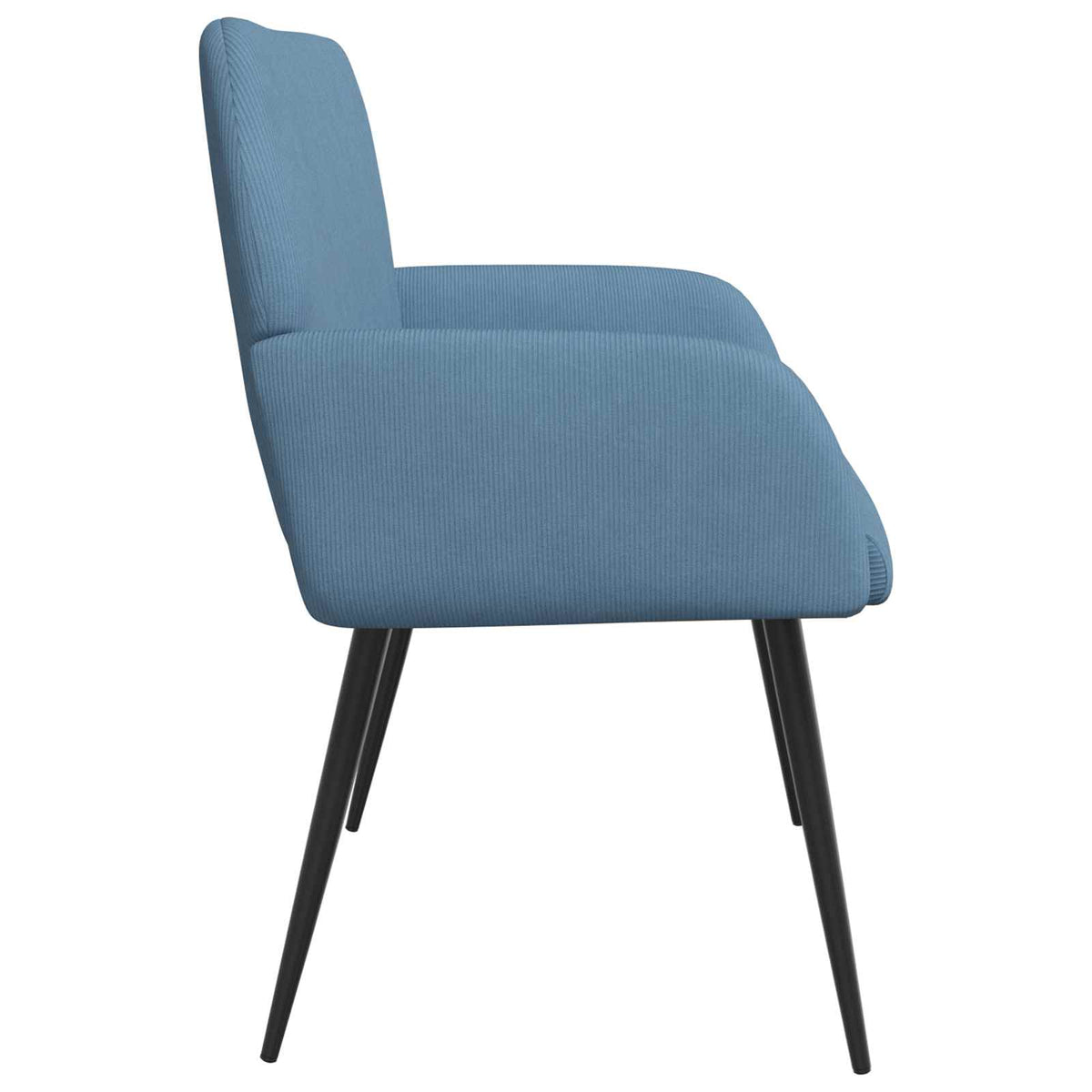 vidaXL Sofa dwuosobowa na metalowych nóżkach 2-osobowy niebieski