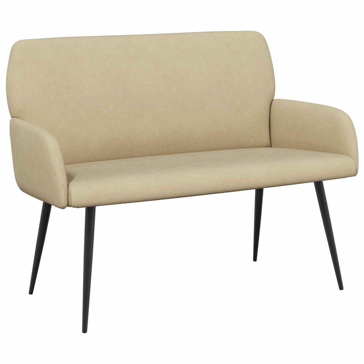 vidaXL Sofa dwuosobowa na metalowych nóżkach 2-osobowy Szary zielony