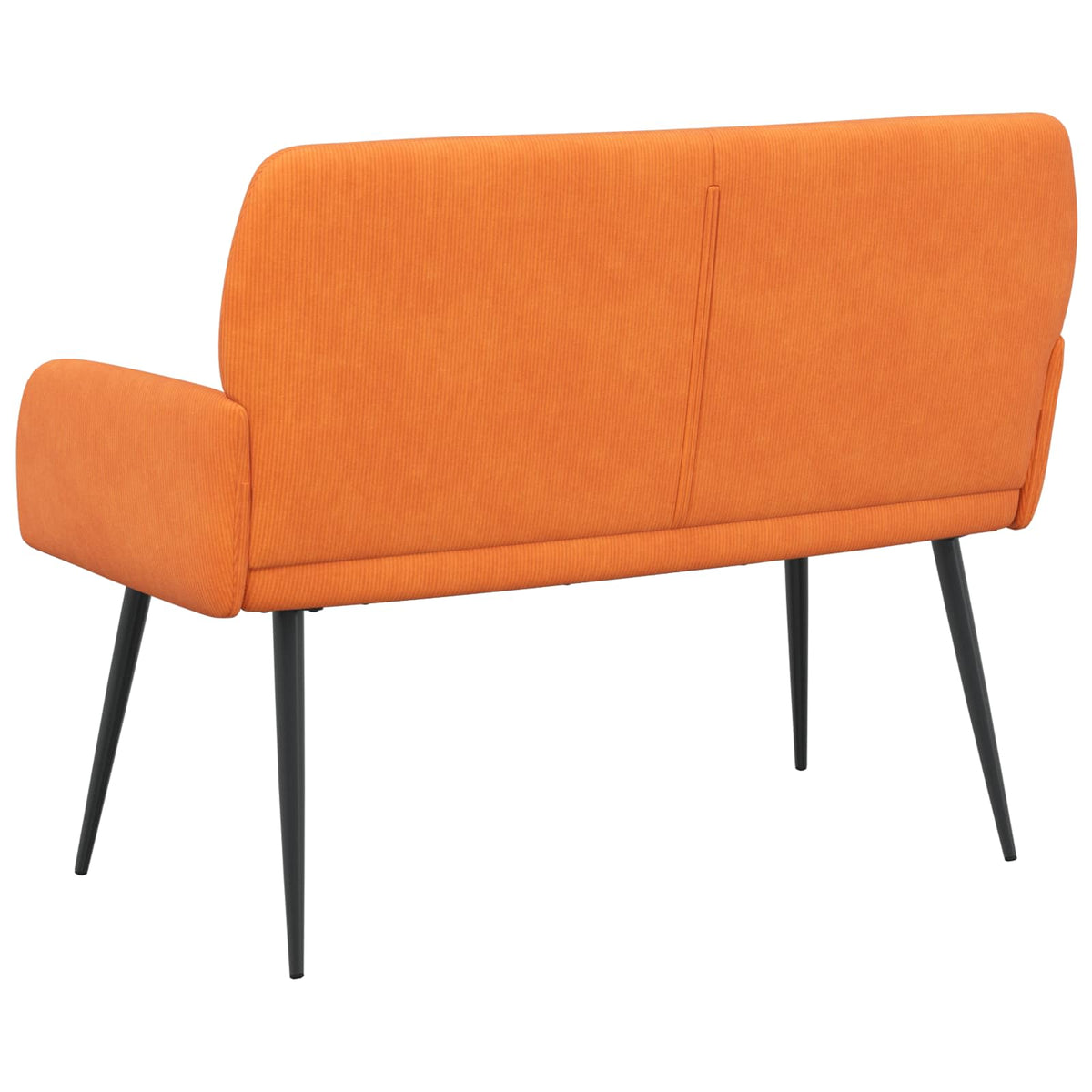 vidaXL Sofa dwuosobowa na metalowych nóżkach 2-osobowy pomarańczowy
