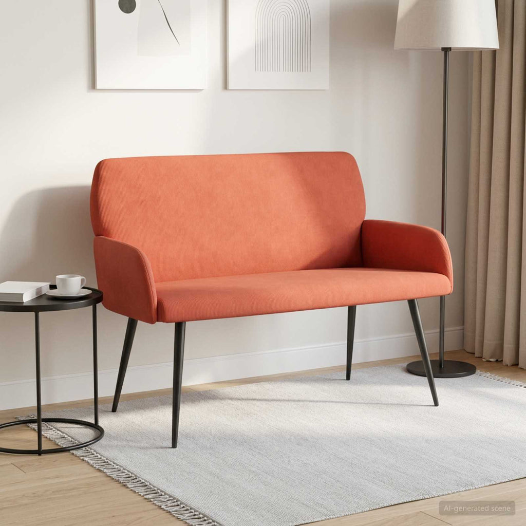 vidaXL Sofa dwuosobowa na metalowych nóżkach 2-osobowy