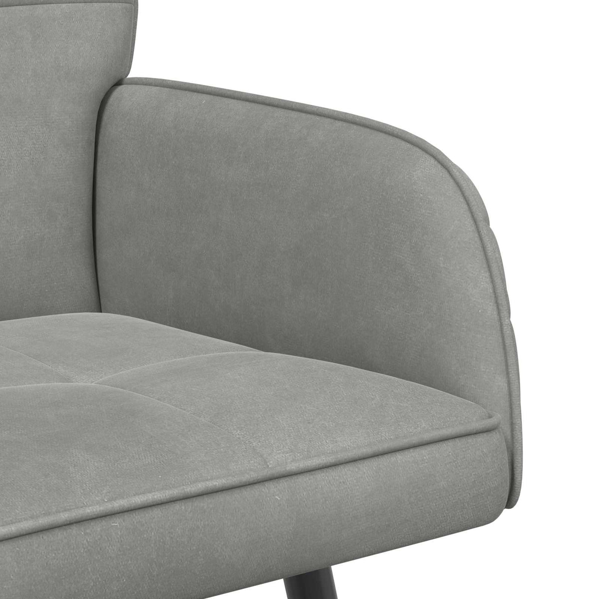 vidaXL Sofa dwuosobowa na metalowych nóżkach 2-osobowy jasnoszary