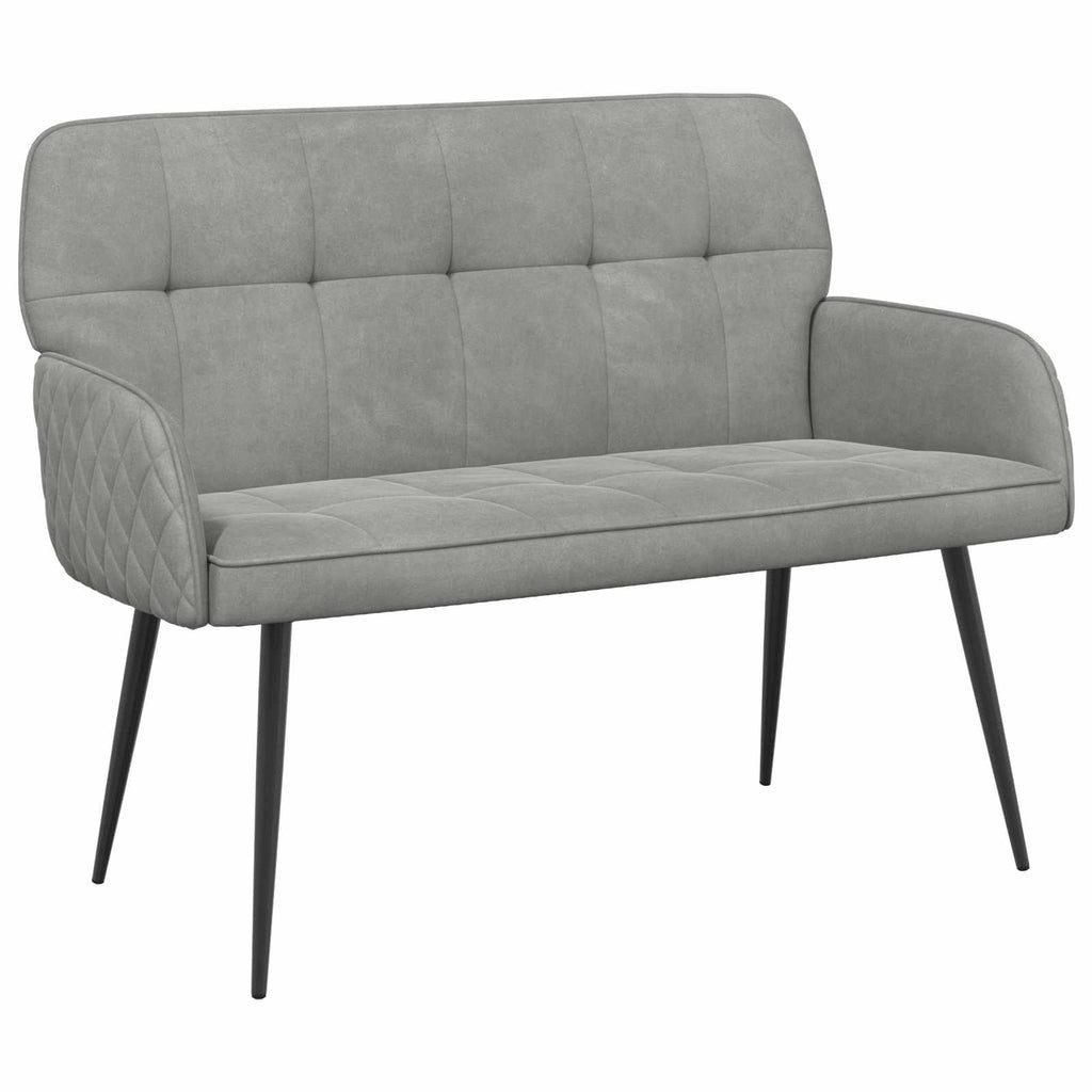 vidaXL Sofa dwuosobowa na metalowych nóżkach 2-osobowy jasnoszary