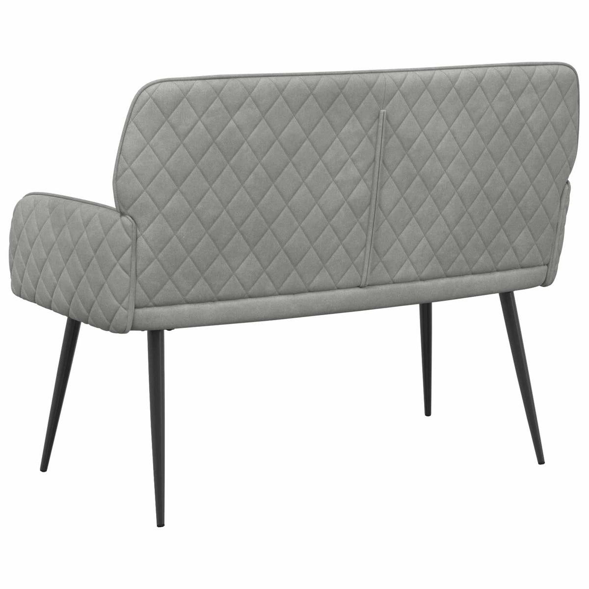 vidaXL Sofa dwuosobowa na metalowych nóżkach 2-osobowy jasnoszary
