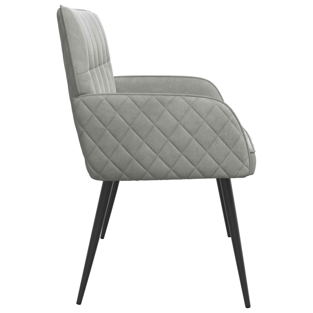 vidaXL Sofa dwuosobowa na metalowych nóżkach 2-osobowy jasnoszary