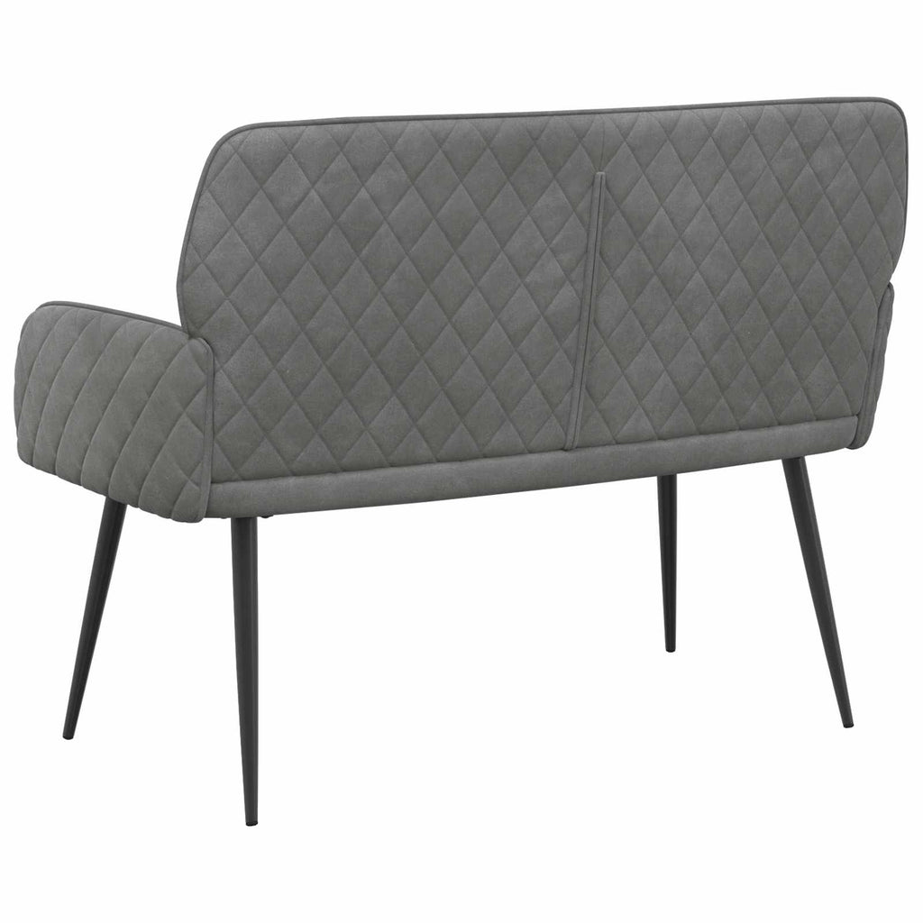 vidaXL Sofa dwuosobowa na metalowych nóżkach 2-osobowy ciemnoszary