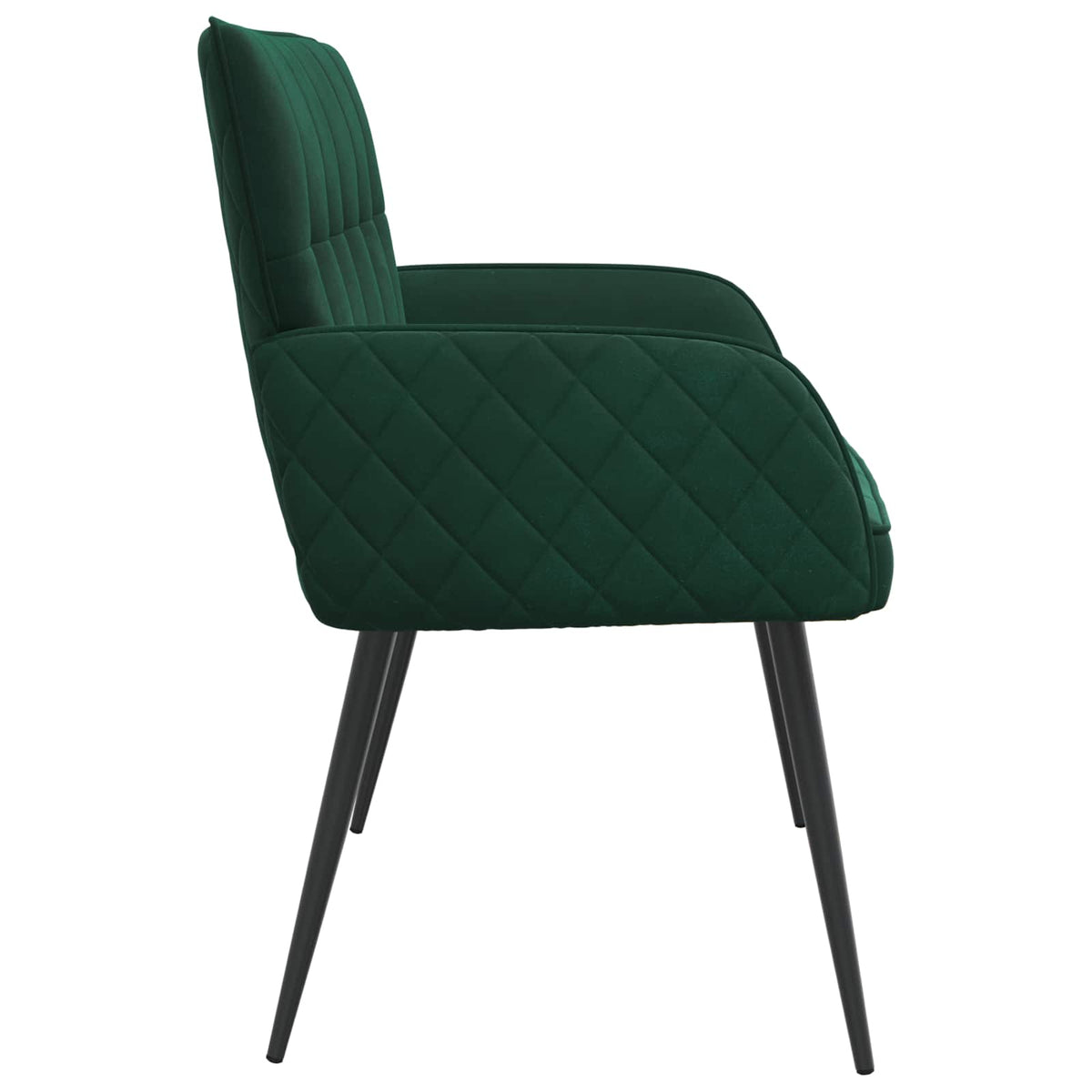 vidaXL Sofa dwuosobowa na metalowych nóżkach 2-osobowy Ciemnozielony